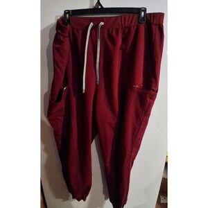 Fabletics Burgundy Pull On Taper Pants Sz 3X